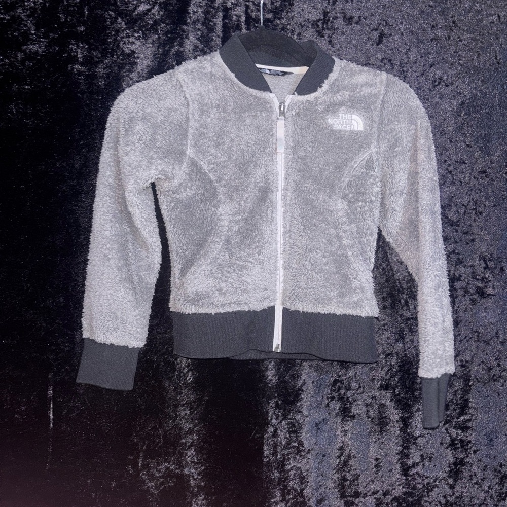 The North Face Kids Light Gray Fleece Jacket